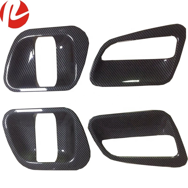 Hiace Van KDH200 2005-2016 Front Sliding Middle Door Bowl Door Handle Cover Carbon Fiber Car Accessories